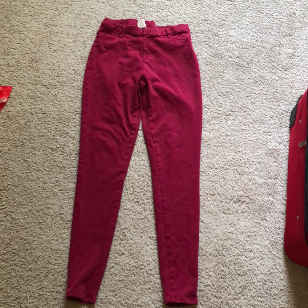 Red jeans